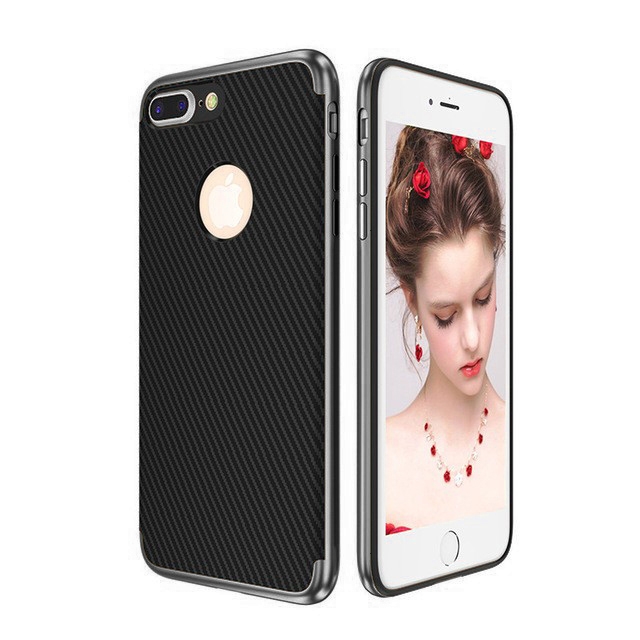 Apple iPhone 7/8 Plus | Etui UCASE Carbon Frame | Gray