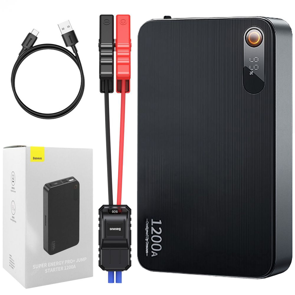 Baseus Pro+ | Power Bank Jump Starter Booster Rozruchowy | 12000mAh 1200A 12V
