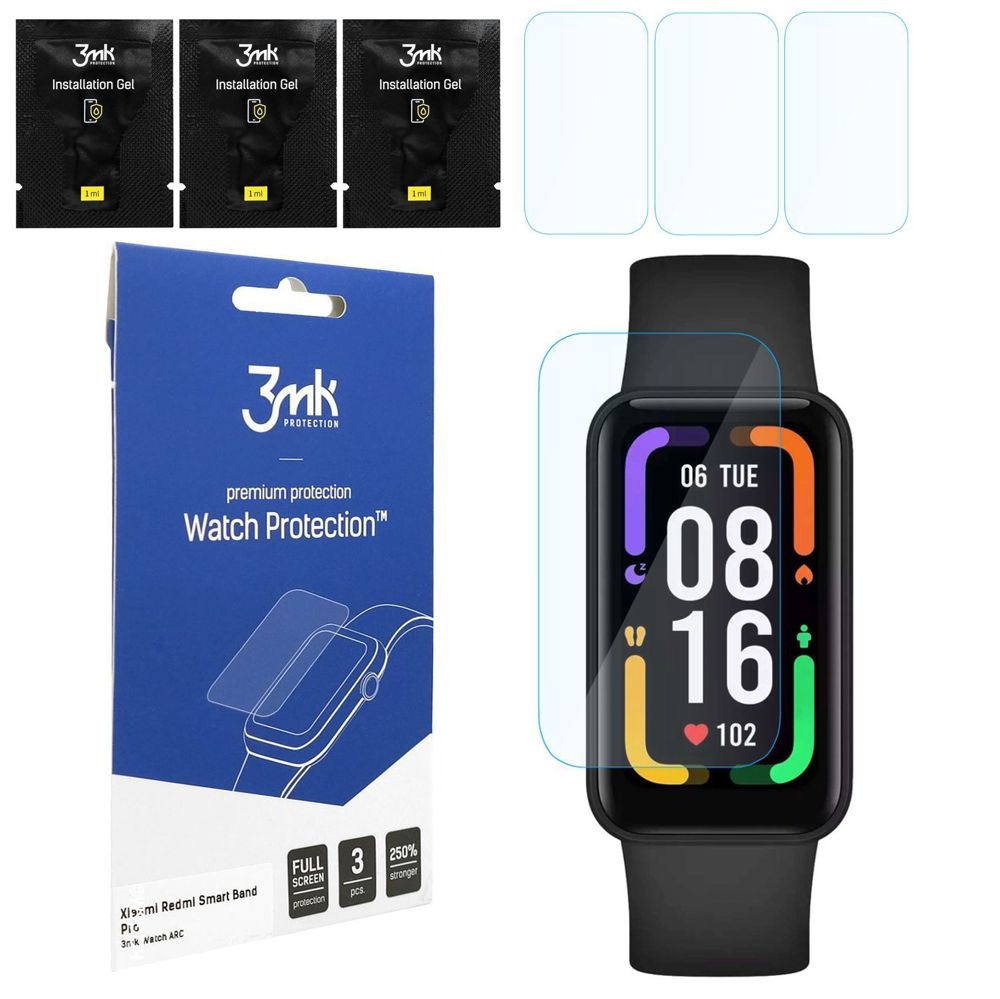 3x Folia Hybrydowa 3mk Watch Protection do Xiaomi Redmi Smart Band Pro