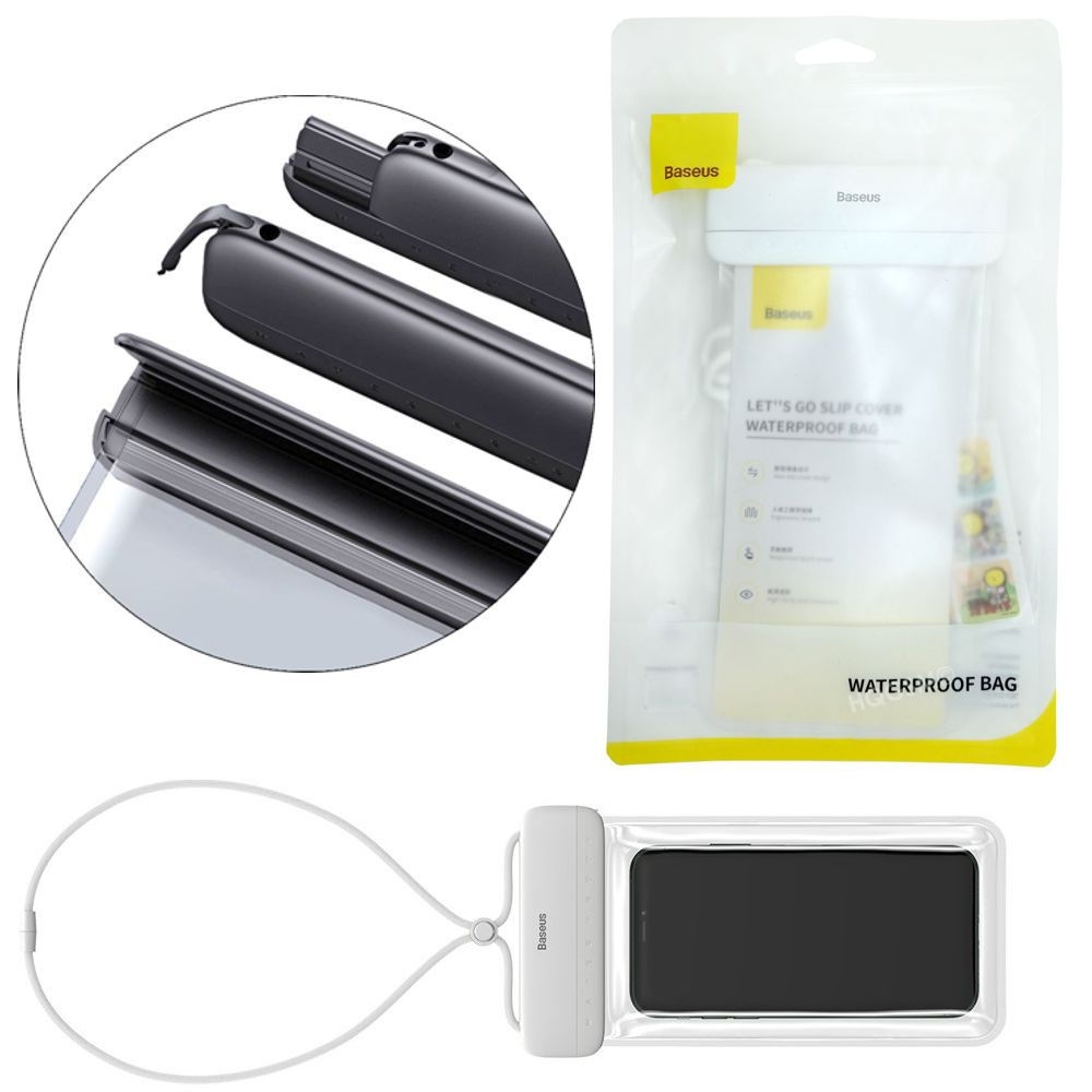 Baseus Safe Waterproof | Wodoszczelne Wodoodporne Etui IPX8 | do 7.2&#8243;