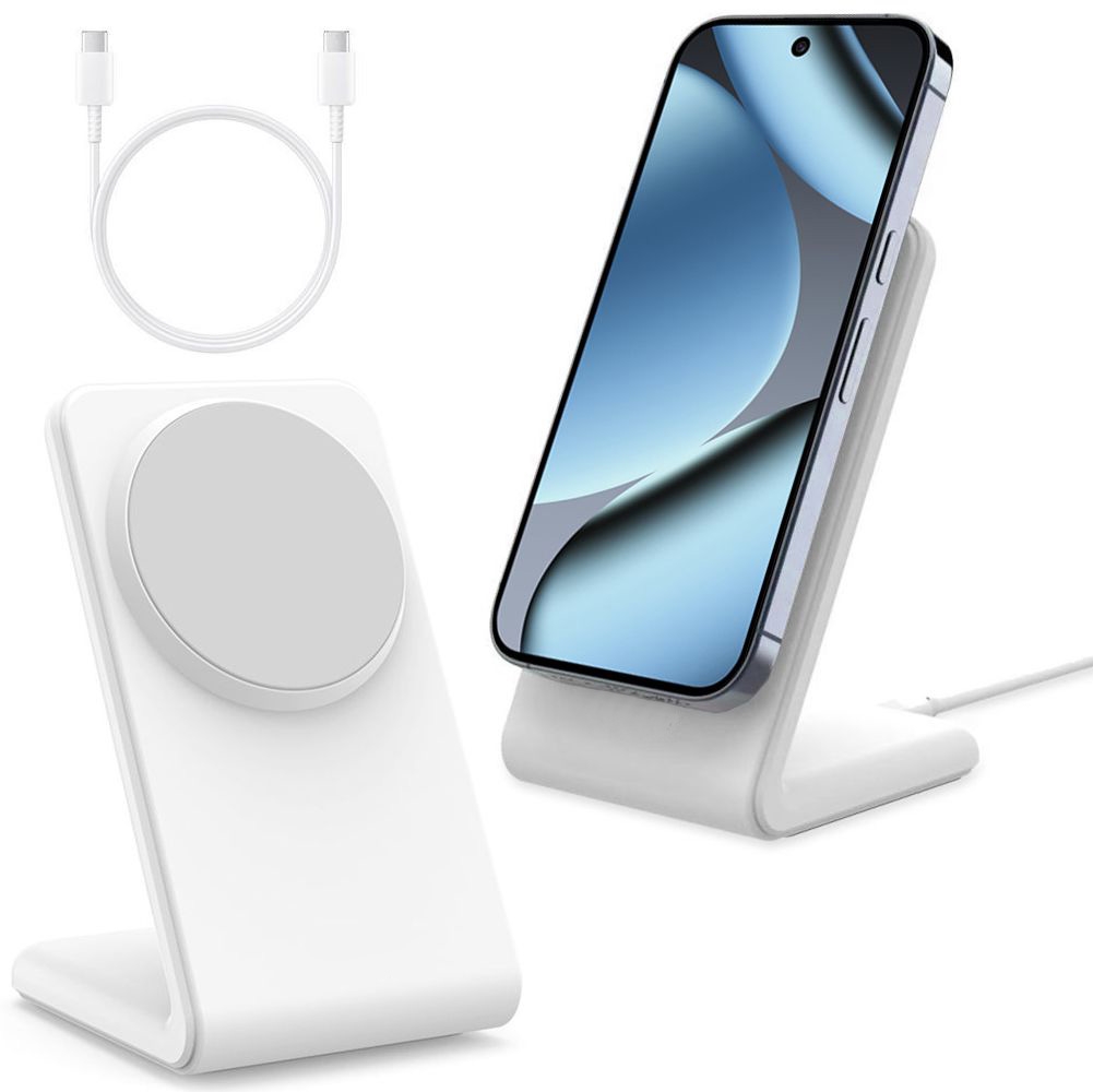 Stacja Ładowarka Indukcyjna z PixelSnap 15W | Biała