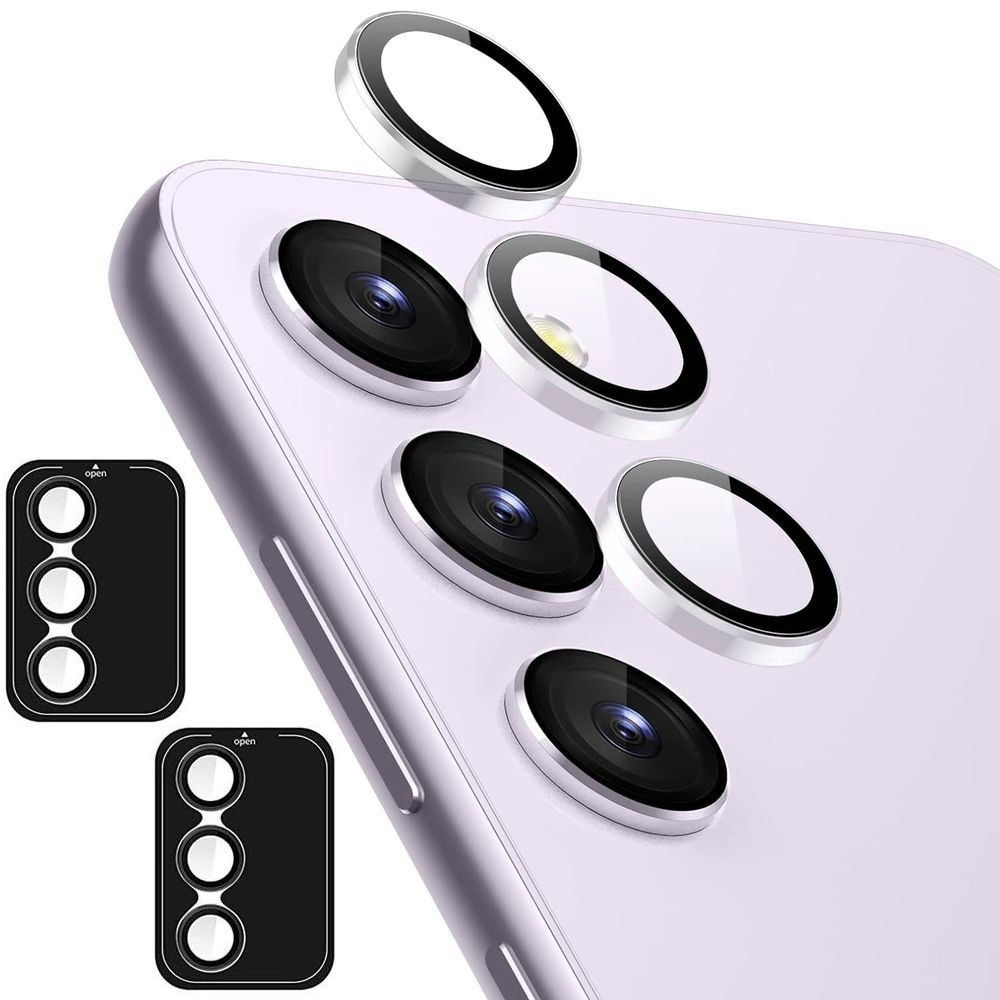 2x CamRing | Szkło na Aparat + Ramka Montażowa | Clear do Samsung Galaxy S25+ Plus