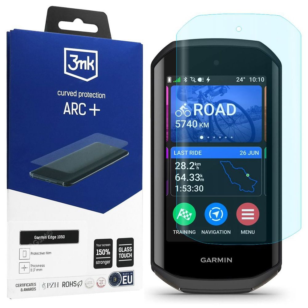 3mk Curved Protection ARC+ | Folia na Cały Ekran do Garmin Edge 1050