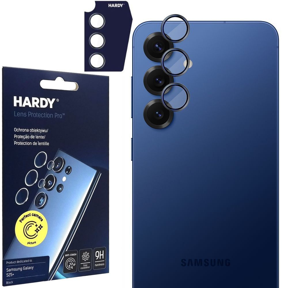 3mk HARDY Lens Protection PRO | Osobne Szkła Hartowane na Aparat 9H do Samsung Galaxy S25+ Plus