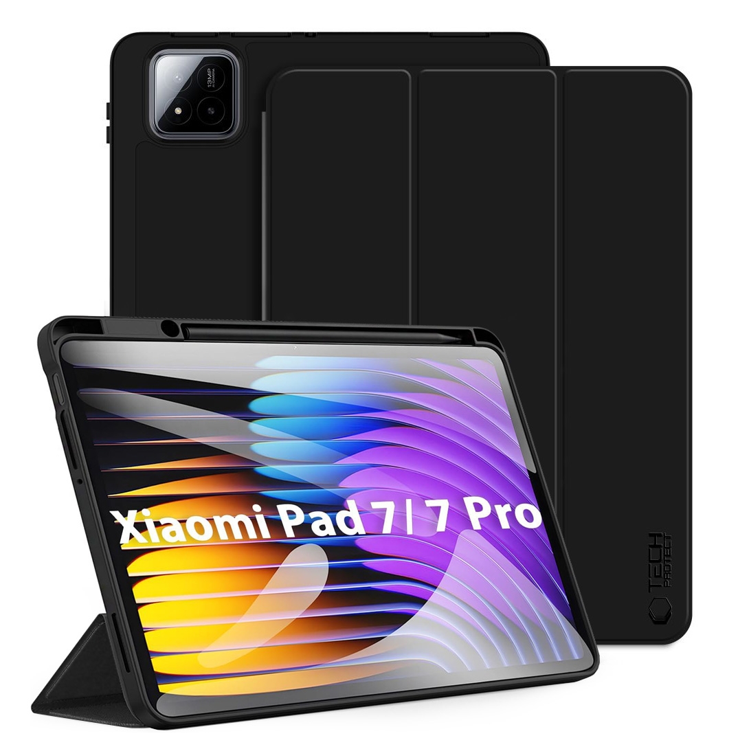 Zamykane Etui Smart Case na Pencil | Black do Xiaomi Pad 7 / 7 Pro