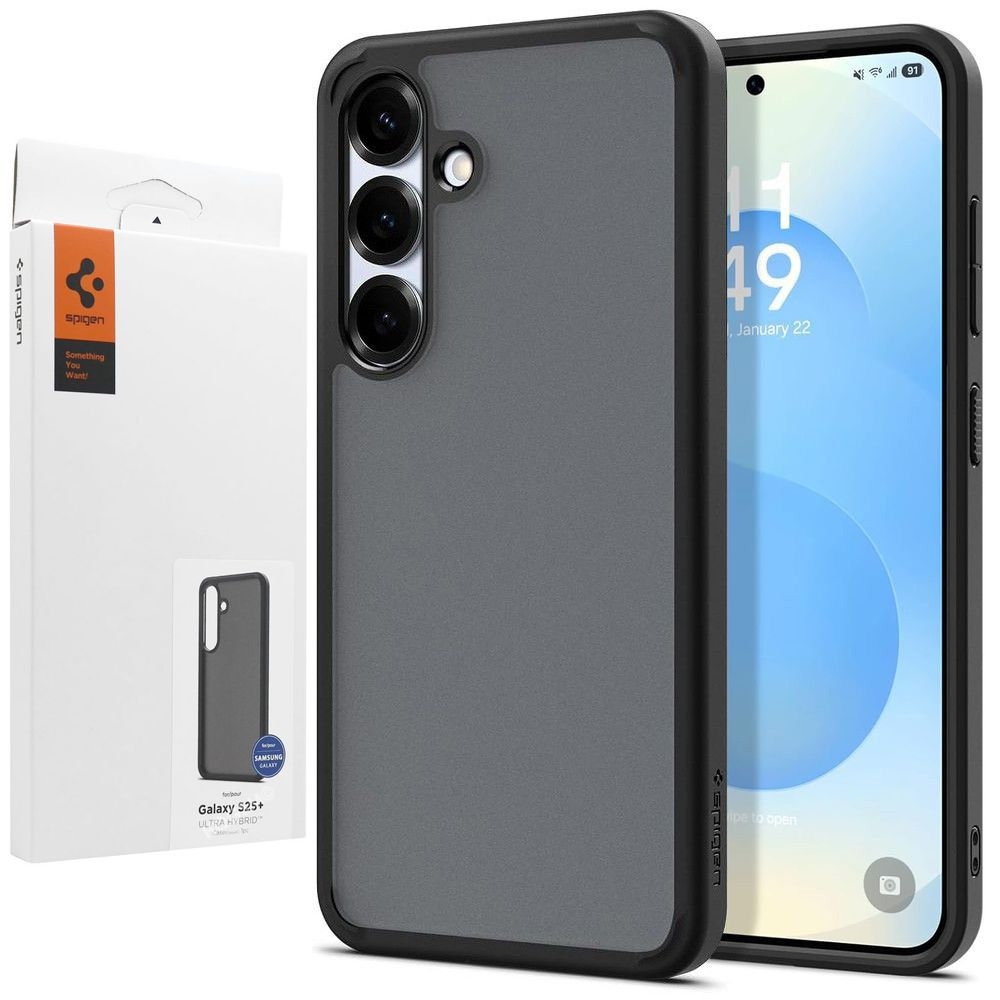 Etui SPIGEN Ultra Hybrid | Frost Black do Samsung Galaxy S25+ Plus
