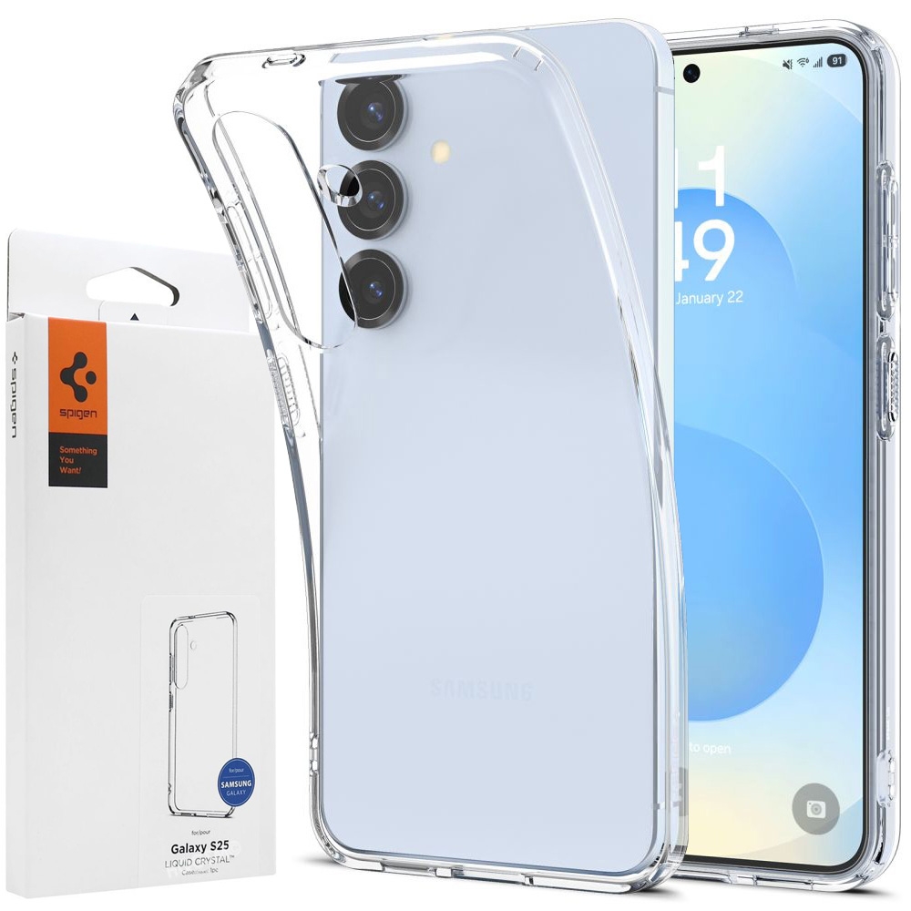 Etui SPIGEN Liquid Crystal | Crystal Clear do Samsung Galaxy S25 |
