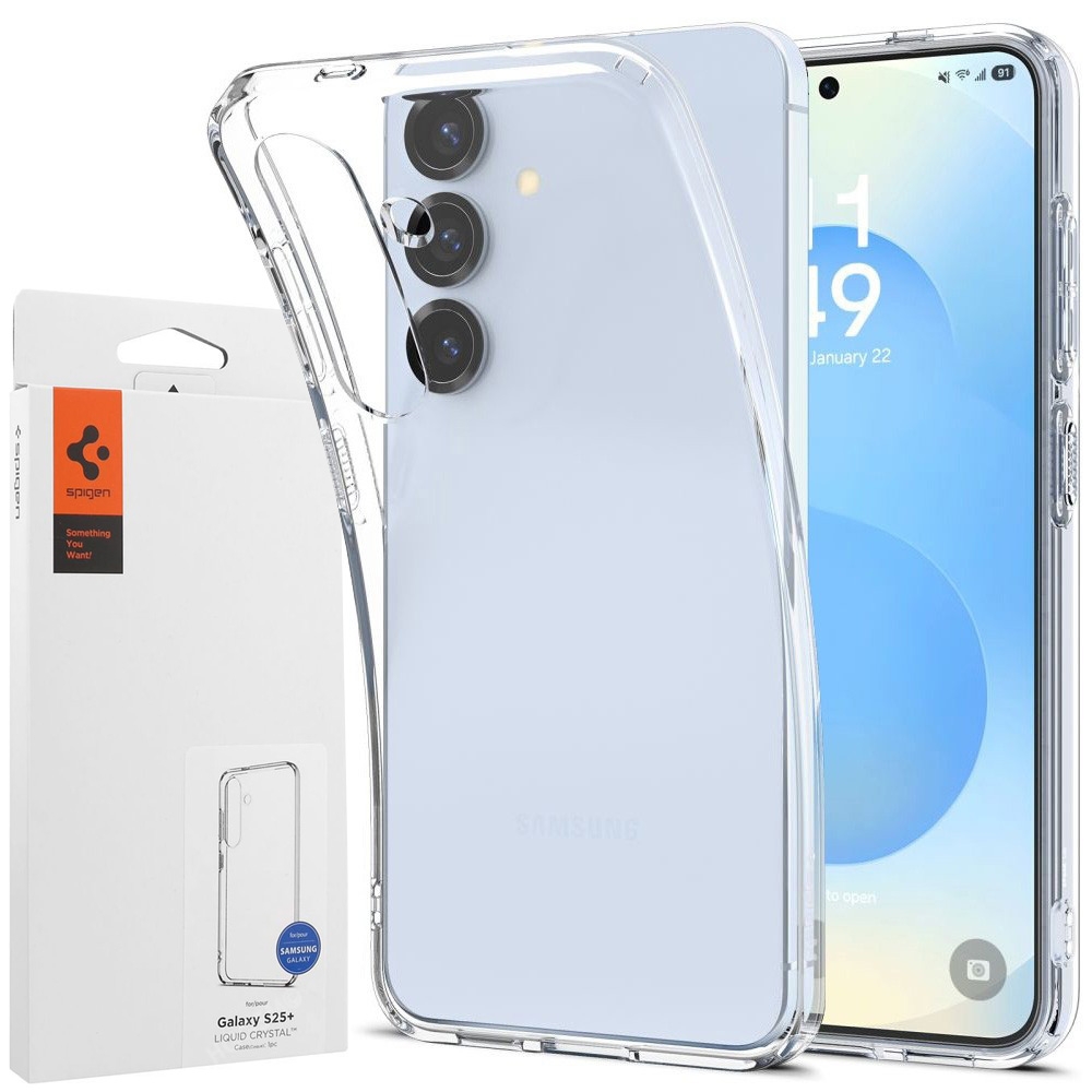 Etui SPIGEN Liquid Crystal | Crystal Clear do Samsung Galaxy S25+ Plus