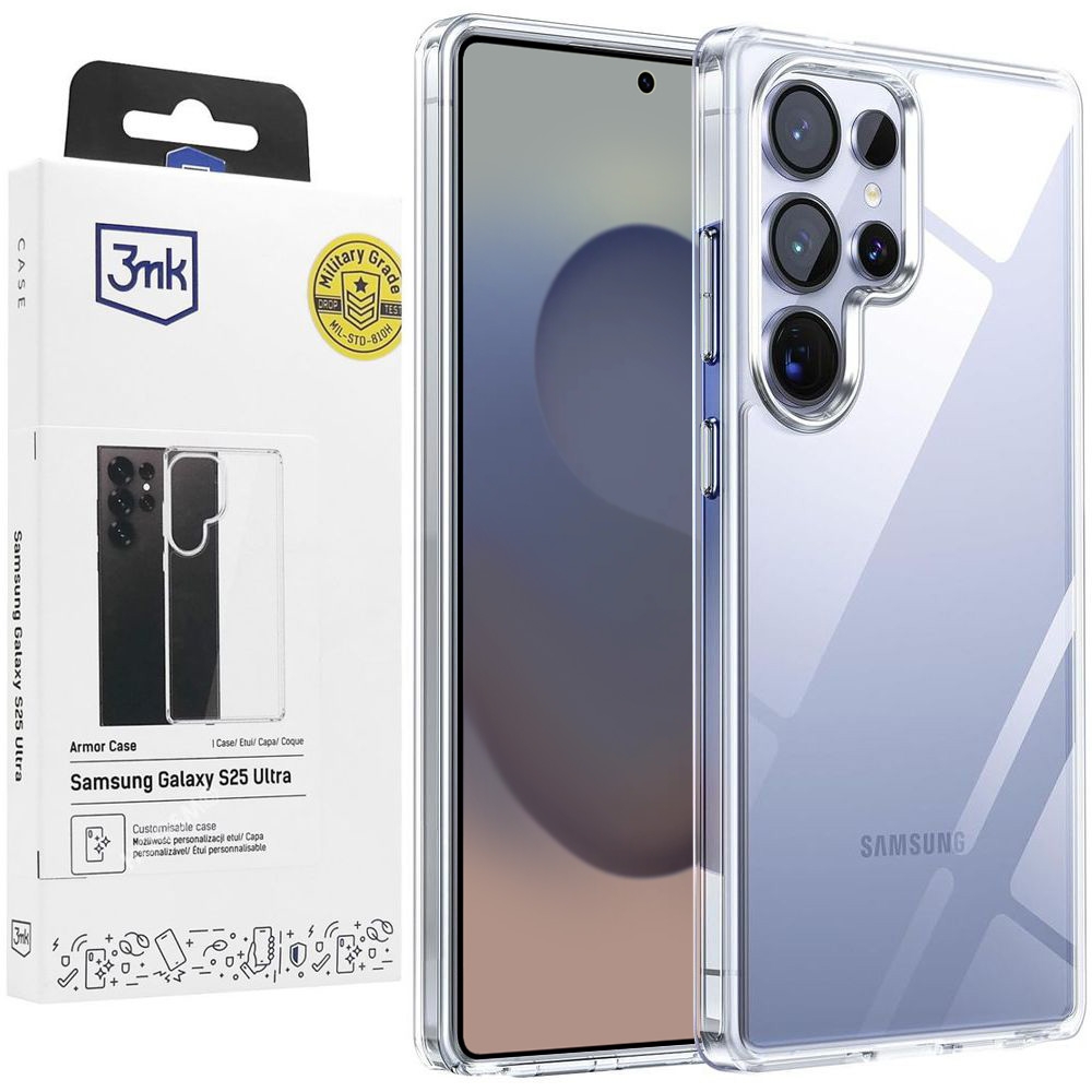 Pancerne Etui 3mk Armor Case | Clear do Samsung Galaxy S25 Ultra