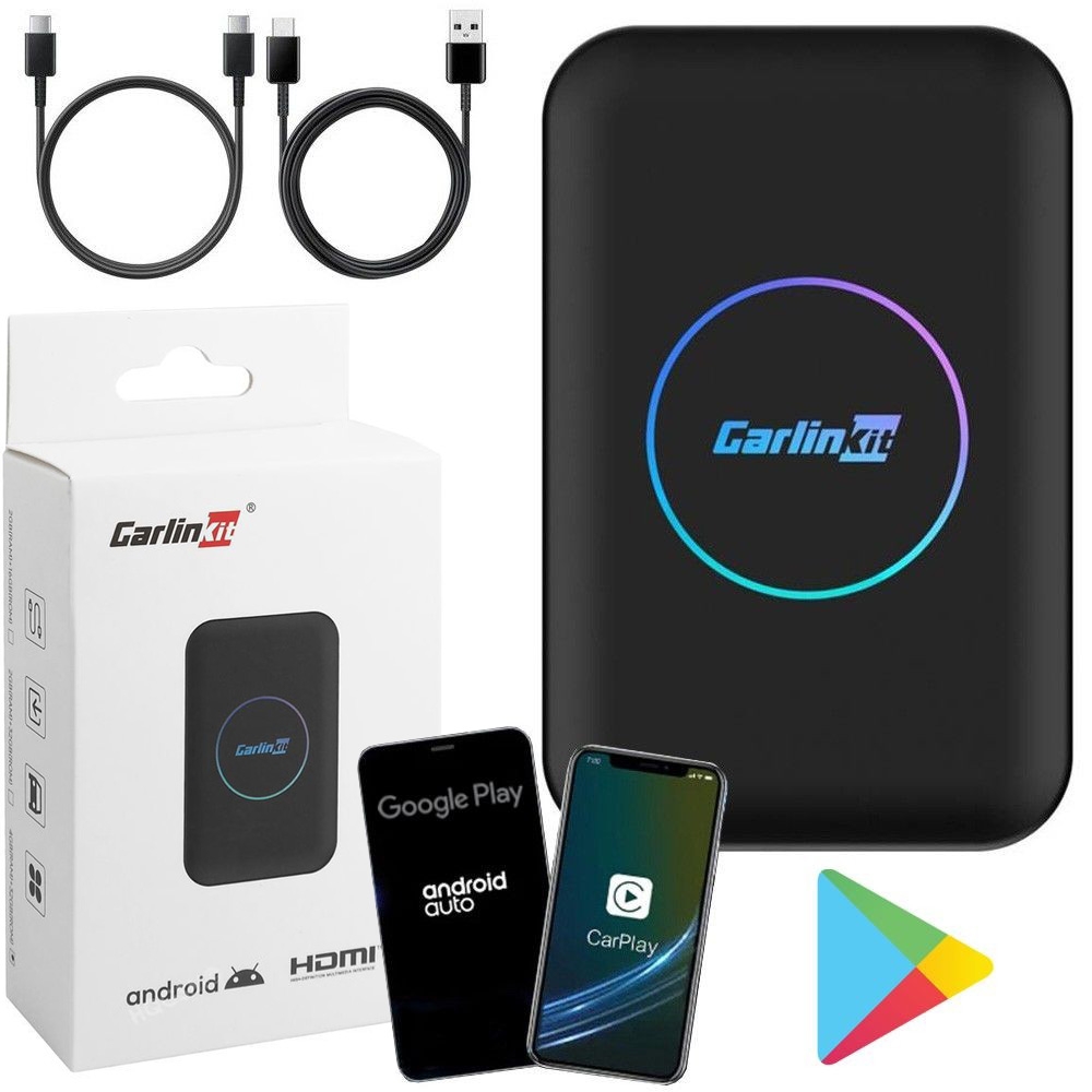 CarLinKit Tbox Lite S | Bezprzewodowy Adapter do Samochodu z Apple CarPlay i Android Auto