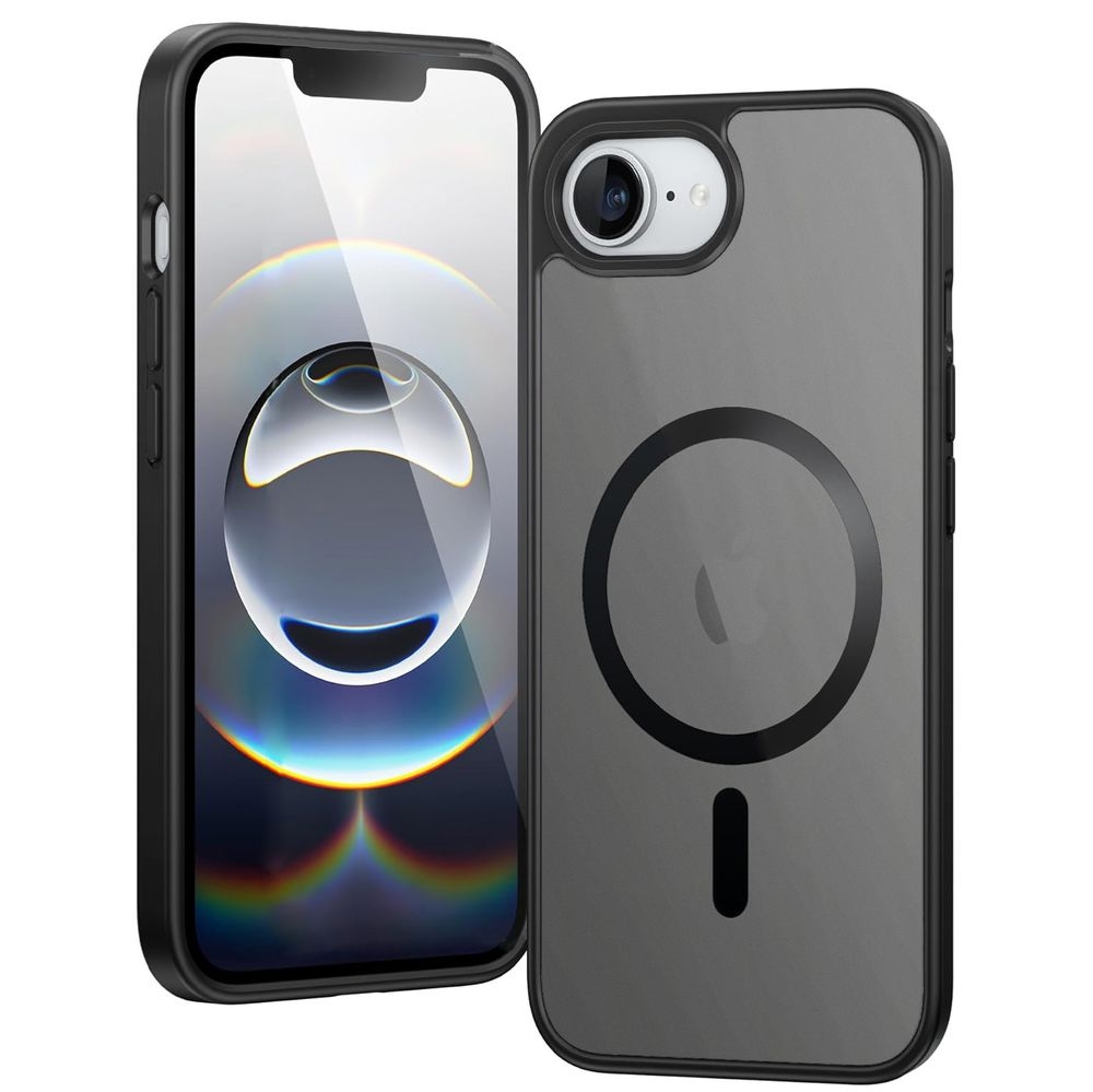 Etui Hybrydowe Clear Case z MagSafe | Matte Black do Apple iPhone 16e