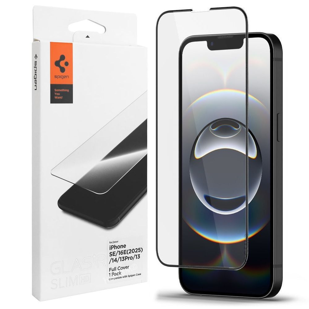 Szkło Hartowane SPIGEN GLAS.tR Slim | Full Cover do Apple iPhone 16e