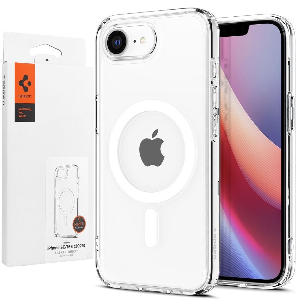 Etui SPIGEN Ultra Hybrid MagSafe | Clear White do Apple iPhone 16e