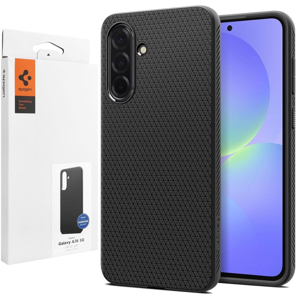 Etui SPIGEN Liquid Air | Black do Samsung Galaxy A36 5G
