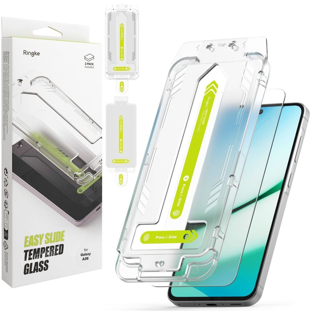 2x Szkło Hartowane RINGKE Easy Slide Tempered Glass + Aplikator do Samsung Galaxy A36 5G