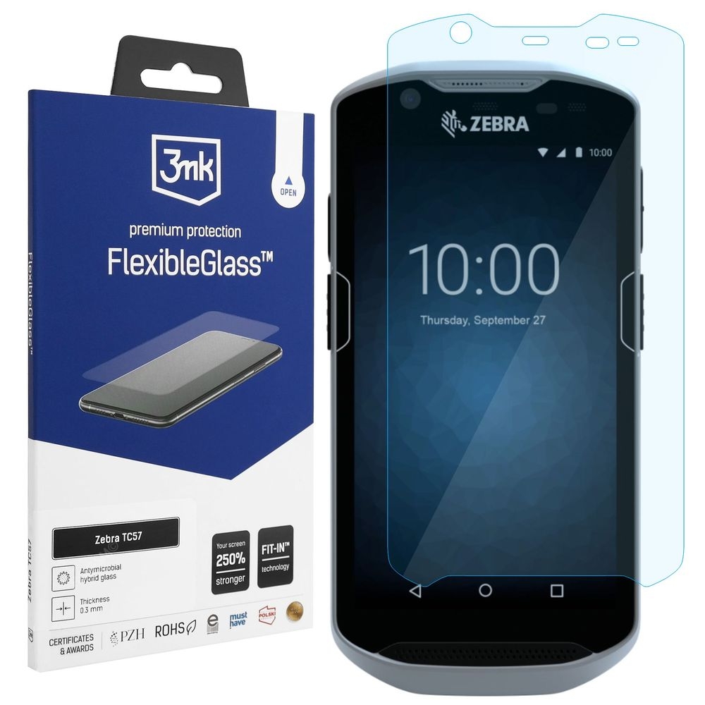 3mk Flexible Glass | Nietłukące Szkło Hybrydowe do Zebra TC57