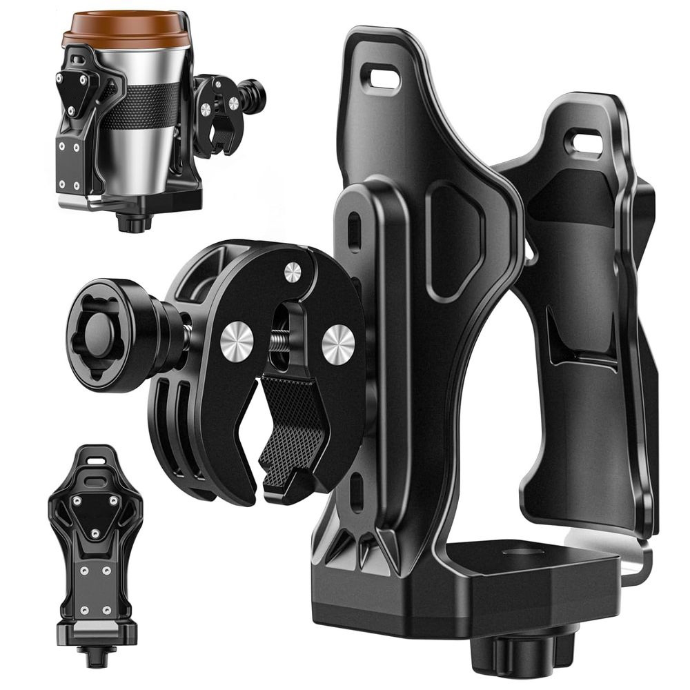 Uchwyt na Bidon Butelkę Termos | Szeroka Regulacja na Rower Skuter Motocykl | do Kierownicy Ramy