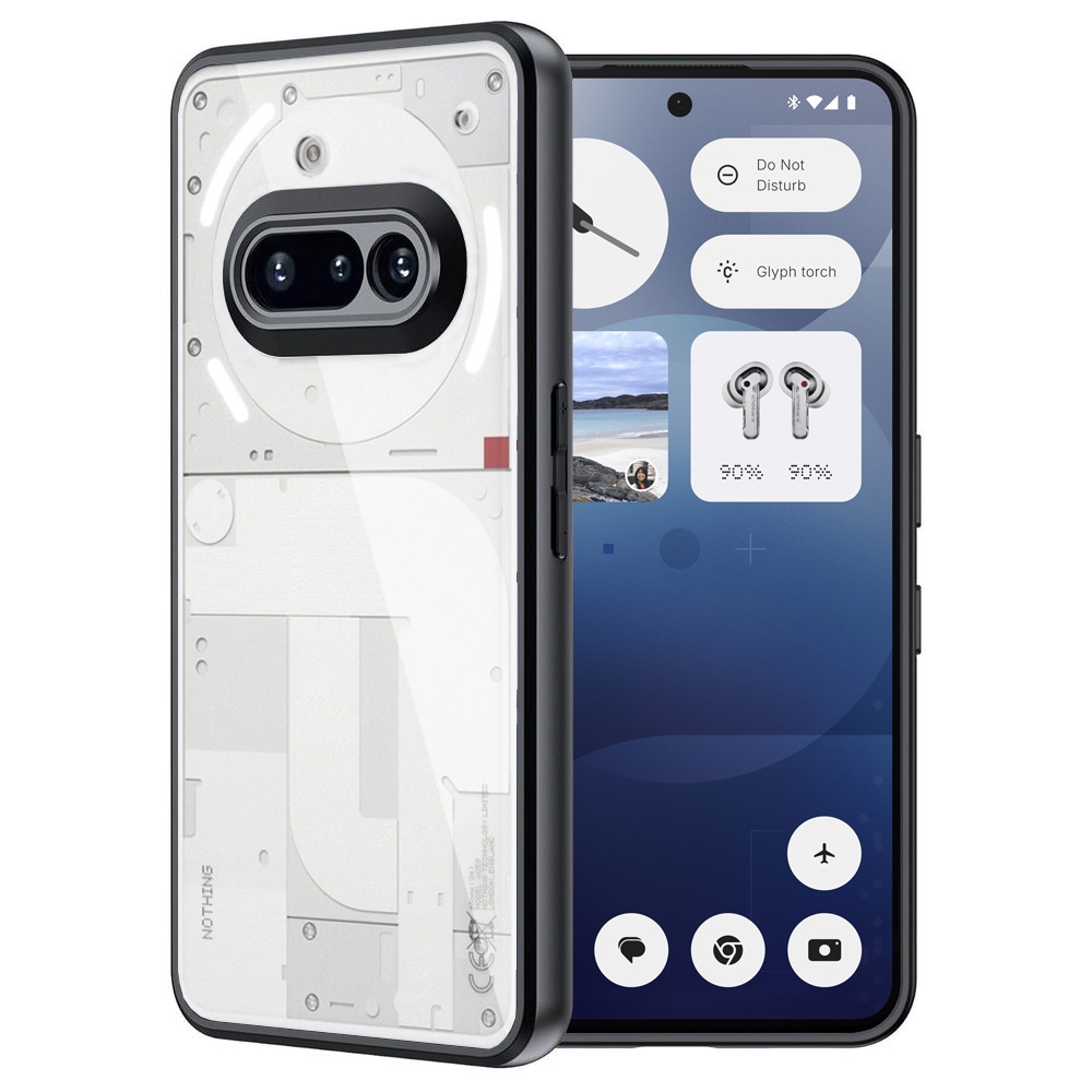 Etui Clear Hybrid Case | Black do Nothing Phone (3a)