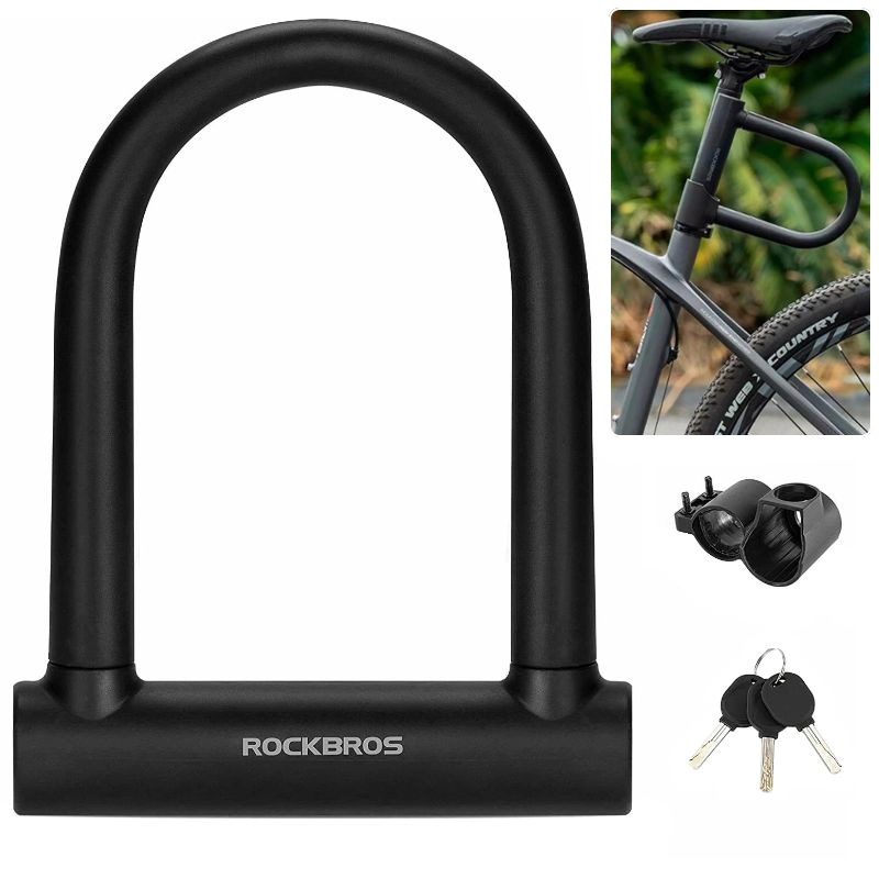 Rockbros | Zapięcie Rowerowe U-Lock Podwójne na Klucz