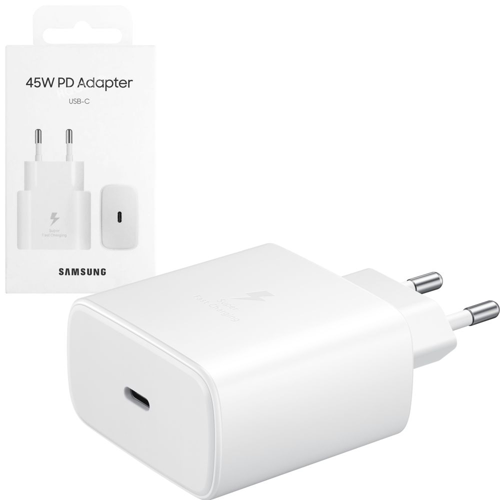 Samsung Super Fast Charging | Oryginalna Ładowarka 45W USB-C | Biała