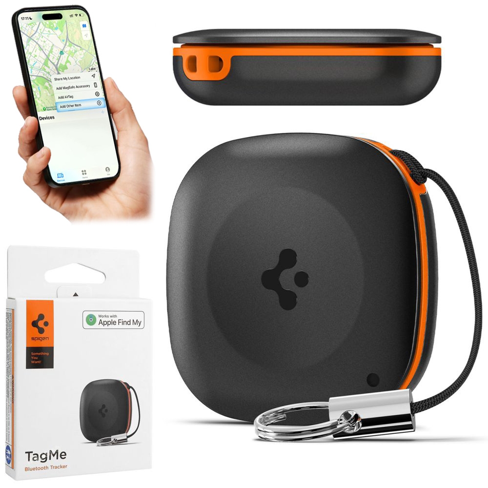 Spigen TagMe | Lokalizator Bluetooth | Znajdź Find My Apple | Czarny