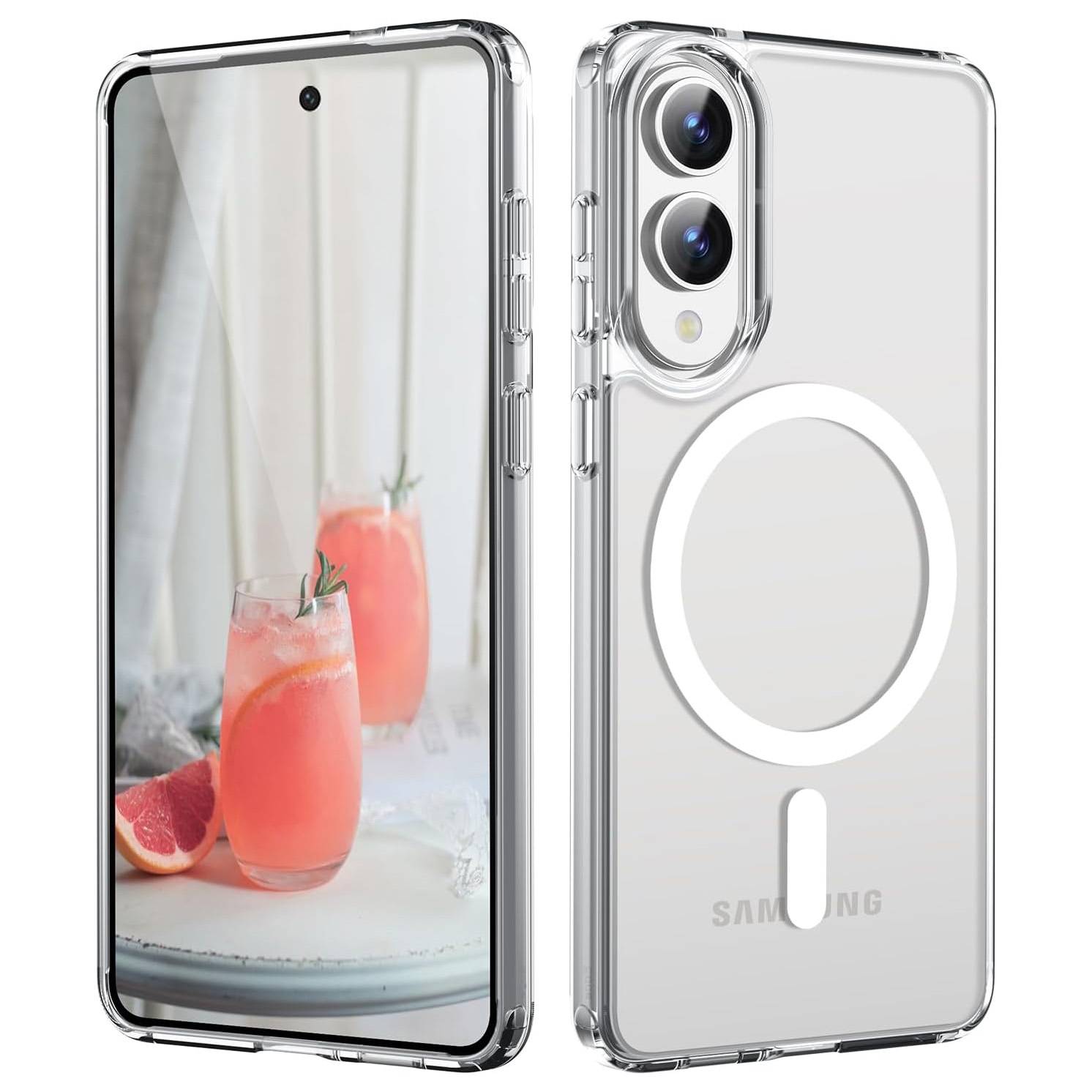 Etui Hybrydowe Clear Case z MagSafe | Crystal do Samsung Galaxy S25 Edge