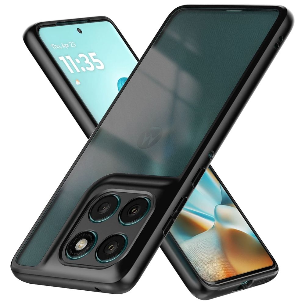 Etui Matte Hybrid Case | Black do Motorola Edge 60 Fusion