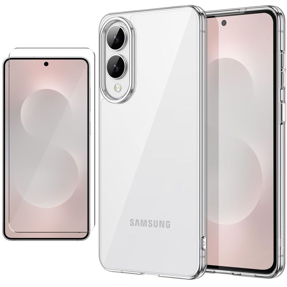 Etui Hybrydowe Clear Case | Crystal  + SZKŁO do Samsung Galaxy S25 Edge