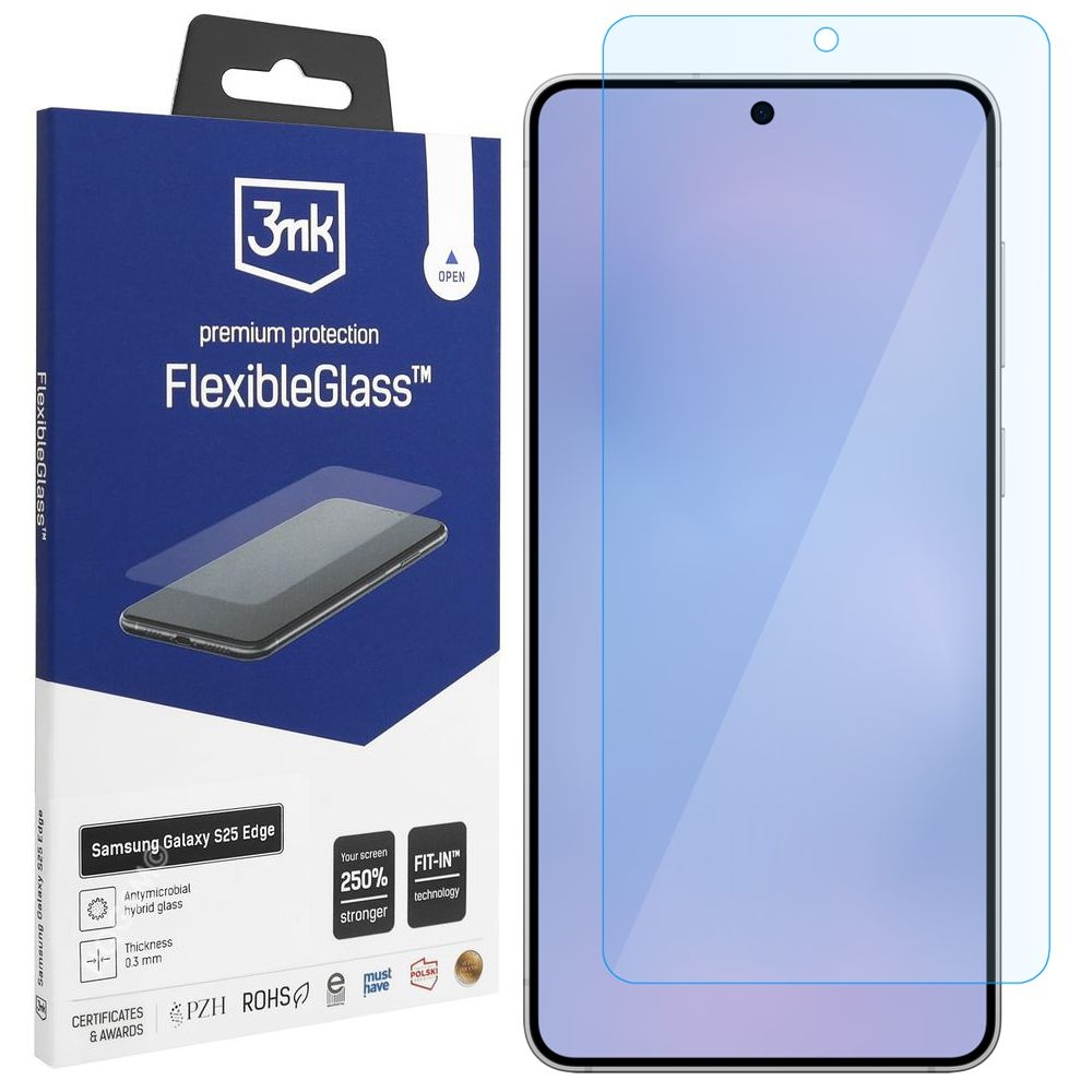 3mk Flexible Glass | Nietłukące Szkło Hybrydowe do Samsung Galaxy S25 Edge