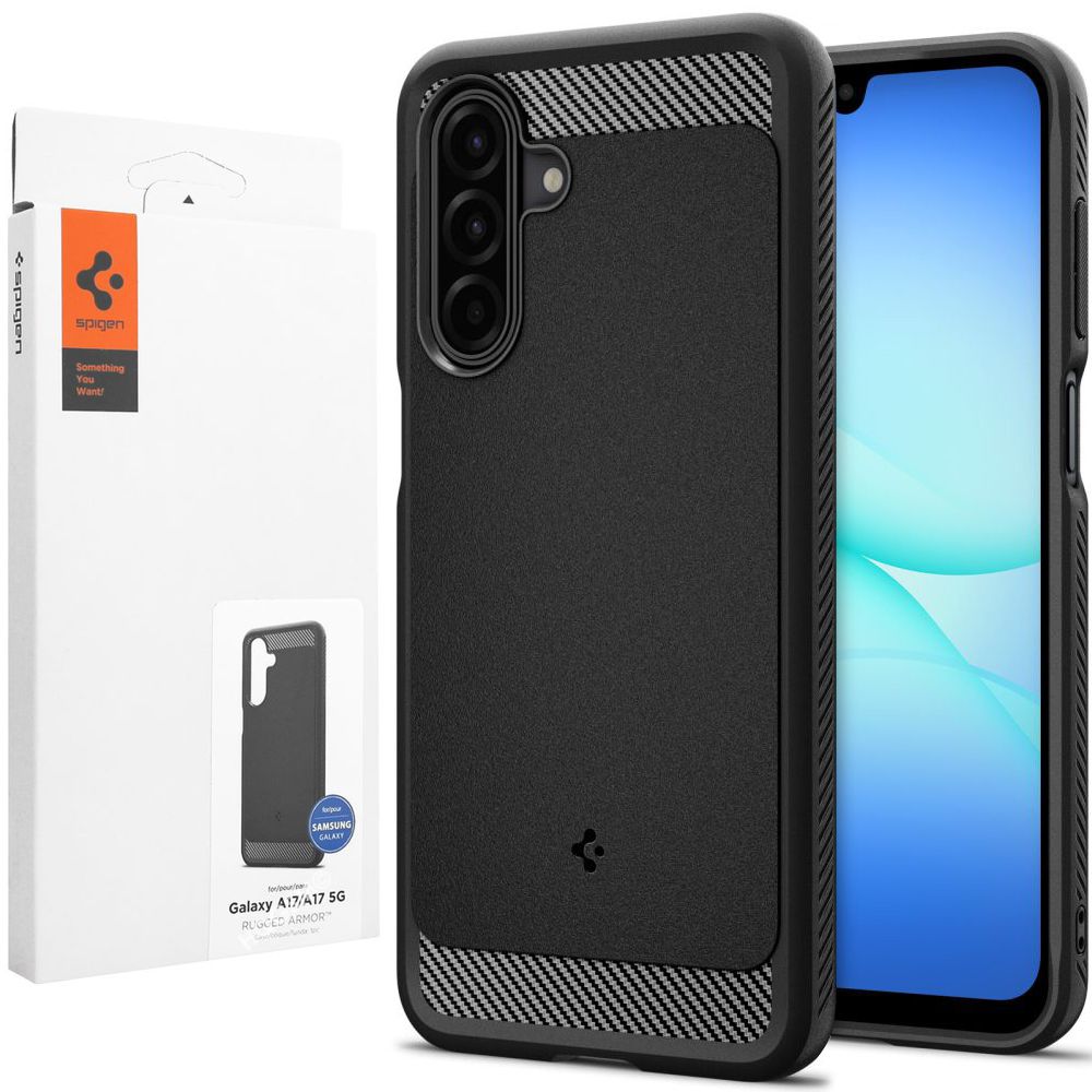 Etui SPIGEN Rugged Armor | Black do Samsung Galaxy A17