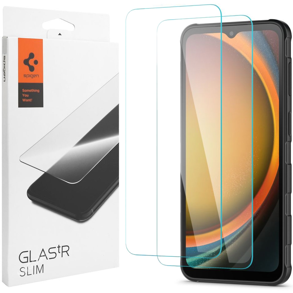 2x Szkło Hartowane SPIGEN GLAS.tR Slim do Samsung Galaxy Xcover 7 / 7 Pro
