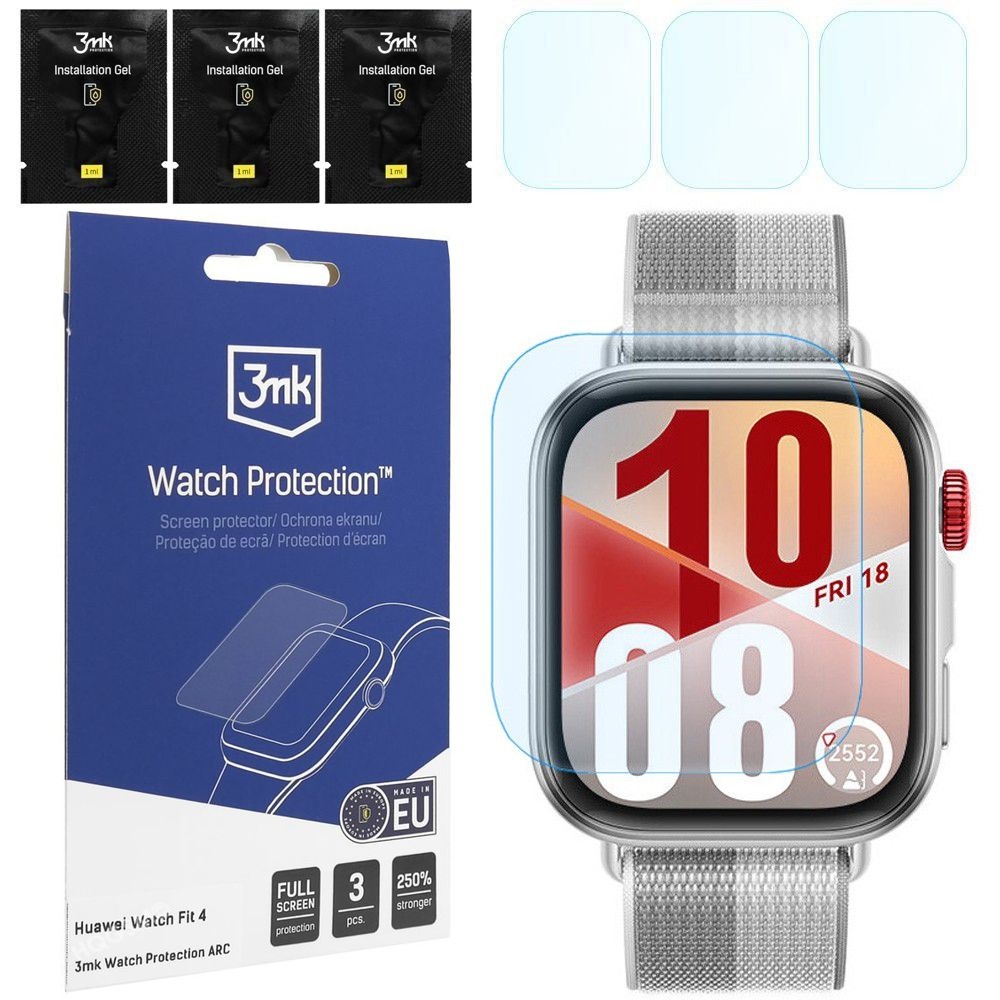 3x Folia Hydrożelowa 3mk Watch Protection do Huawei Watch Fit 4
