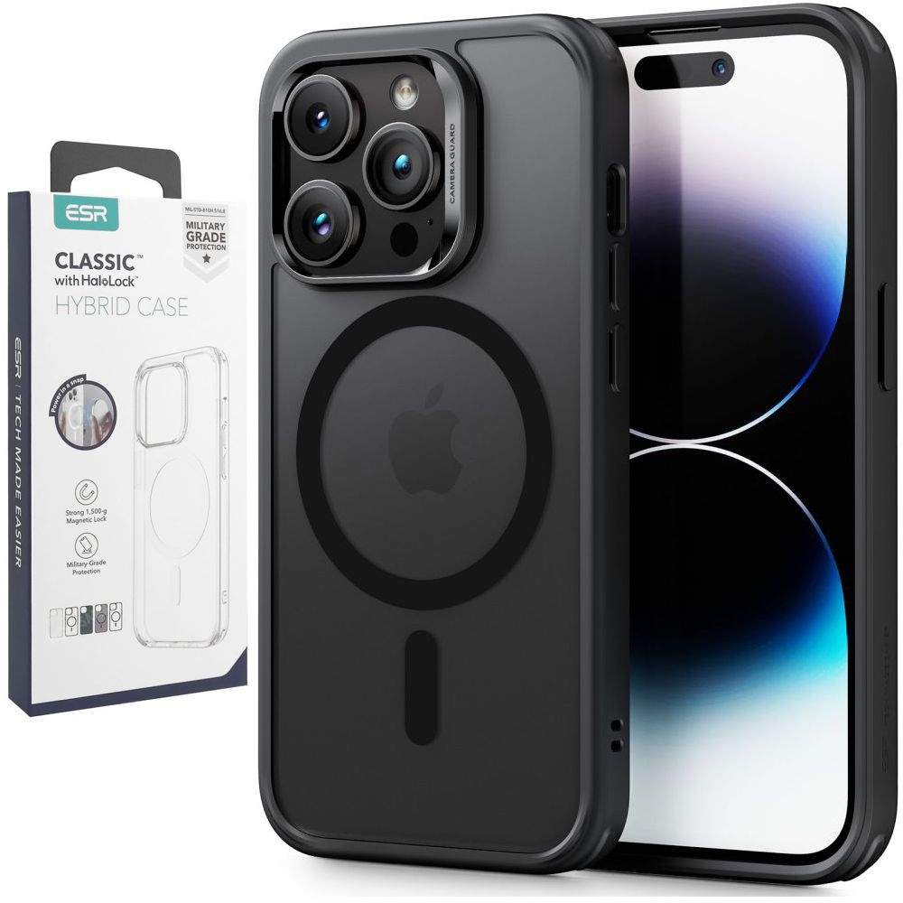 Etui ESR Hybrid MagSafe | Frosted Black do Apple iPhone 14 Pro |