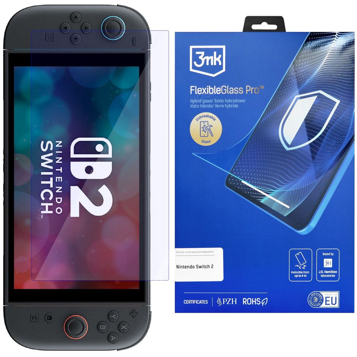 3mk Flexible Glass PRO | Szkło Hybrydowe do Nintendo Switch 2