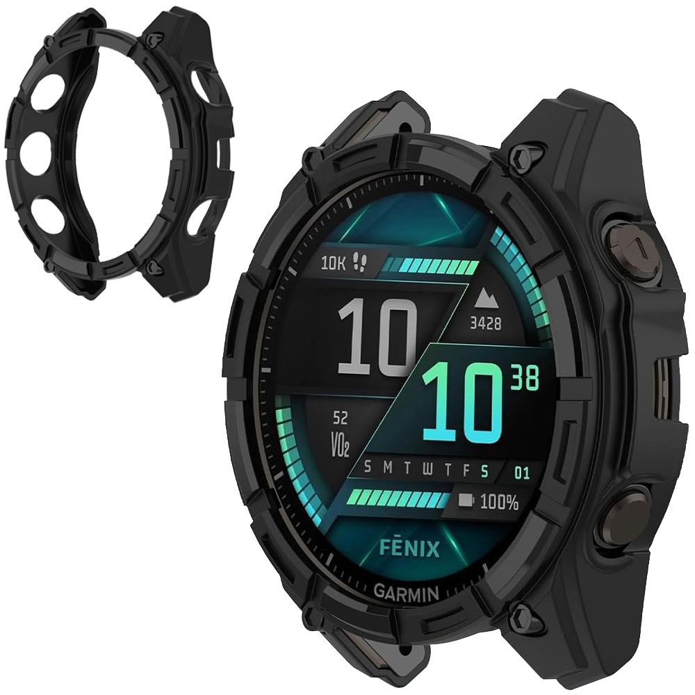 Etui Soft DEFENSE Case | Black do Garmin Fenix 8 47mm