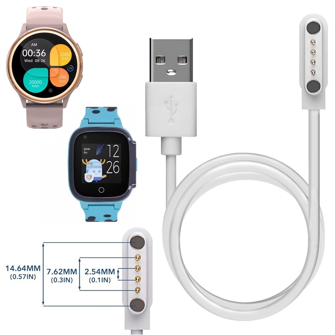 Ładowarka Magnetyczna Kabel USB | 60cm do Smartwatchy 7.62mm
