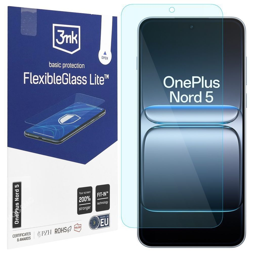 3mk Flexible Glass Lite | Nietłukące Szkło Hybrydowe do OnePlus Nord 5