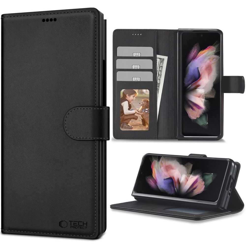 Etui z Klapką Wallet Case | Czarne do Samsung Galaxy Z Fold7