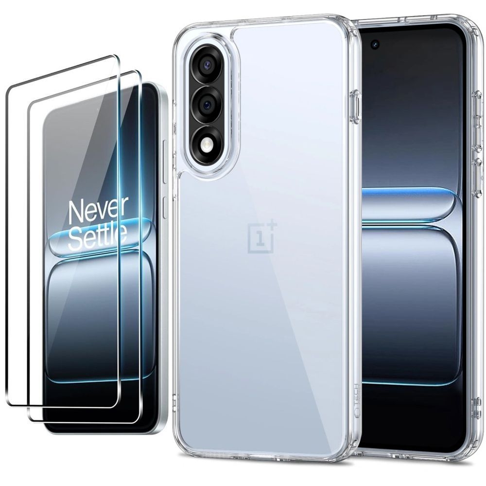 Etui Clear Hybrid Case | Crystal + 2x SZKŁO 5D do OnePlus Nord 5