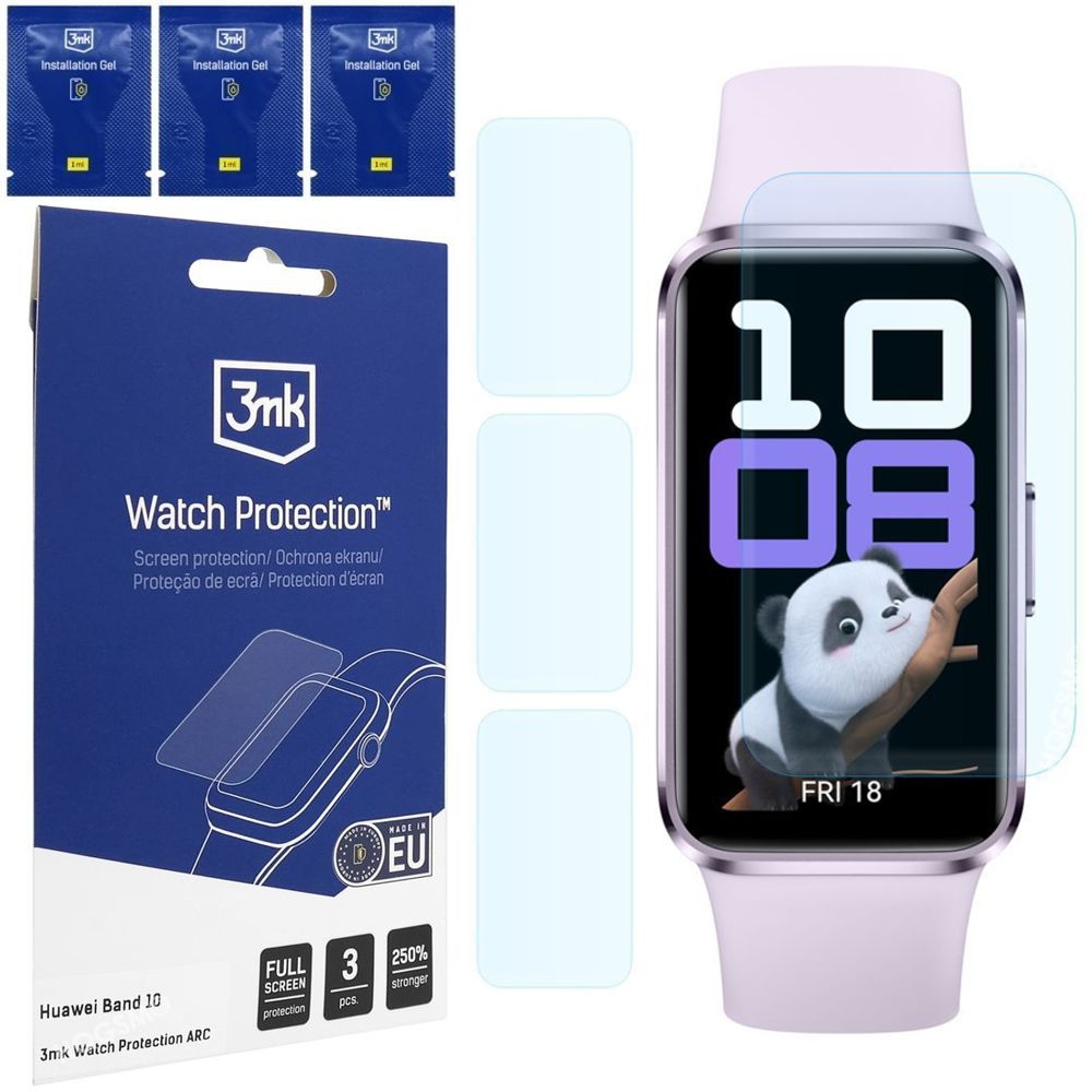 3x Folia Hydrożelowa 3mk Watch Protection do Huawei Band 10