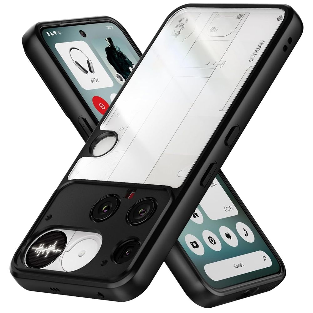 Etui Clear Hybrid Case | Black do Nothing Phone 3