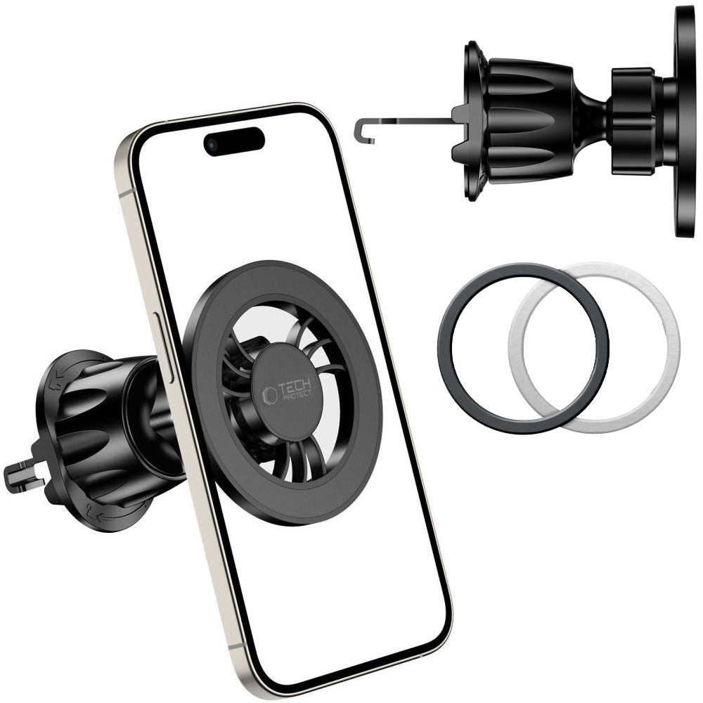 Uchwyt Samochodowy z MagSafe | Zaciągany Magnetyczny do Kratki Nawiewu