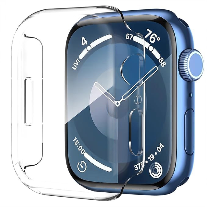 Etui Defense Case | Ochrona 360° | Crystal Clear do Apple Watch 9/8/SE 45/44mm