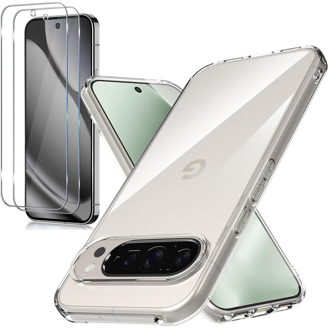 Mocne Etui Air Case PRO 2mm | Bezbarwne + 2x SZKŁO do Google Pixel 10 Pro XL