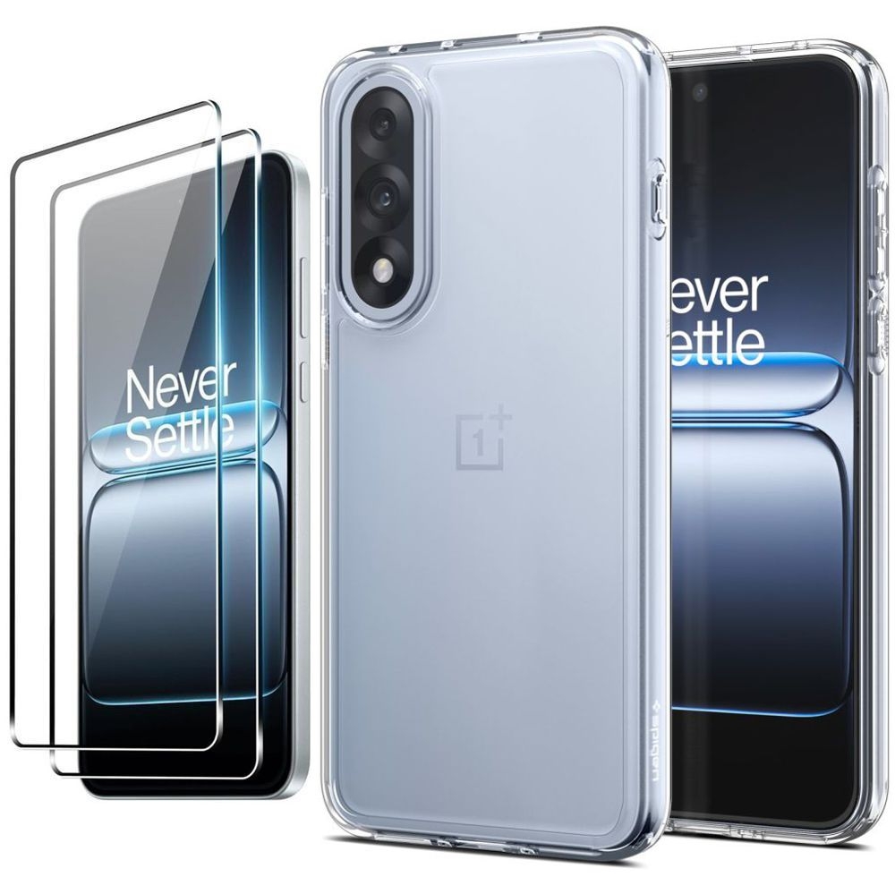 Etui SPIGEN Ultra Hybrid | Crystal Clear + 2x SZKŁO 5D do OnePlus Nord 5