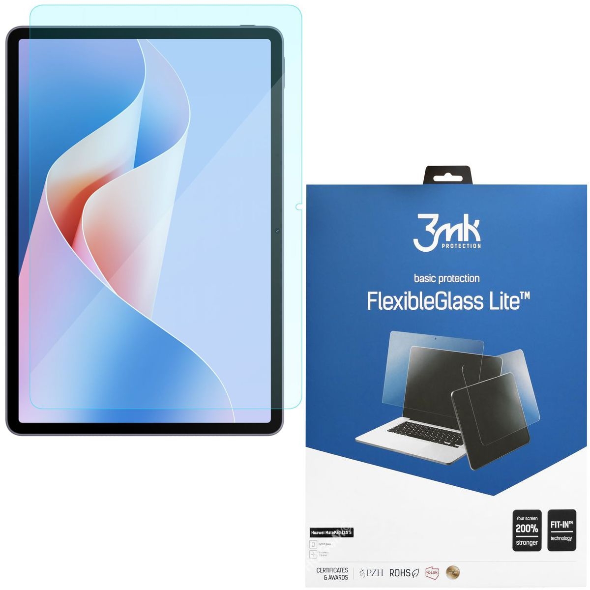 3mk Flexible Glass Lite | Nietłukące Szkło Hybrydowe do Huawei MatePad 11.5&#8243;S