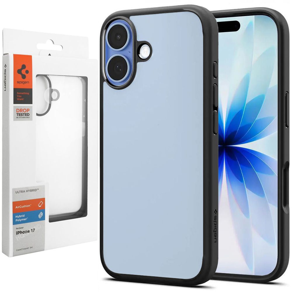 Etui SPIGEN Ultra Hybrid | Matte Black do Apple iPhone 17 |