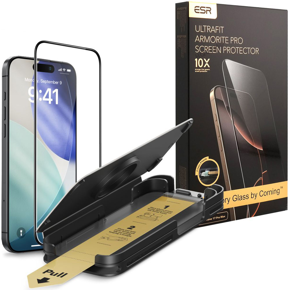 ESR Armorite PRO | Szkło Hartowane Antyrefleksyjne z aplikatorem do Apple iPhone 17 Pro Max