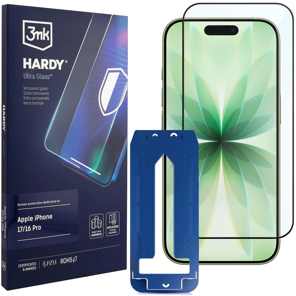 3mk HARDY Glass | Szkło Hartowane PREMIUM 9H do Apple iPhone 17 |