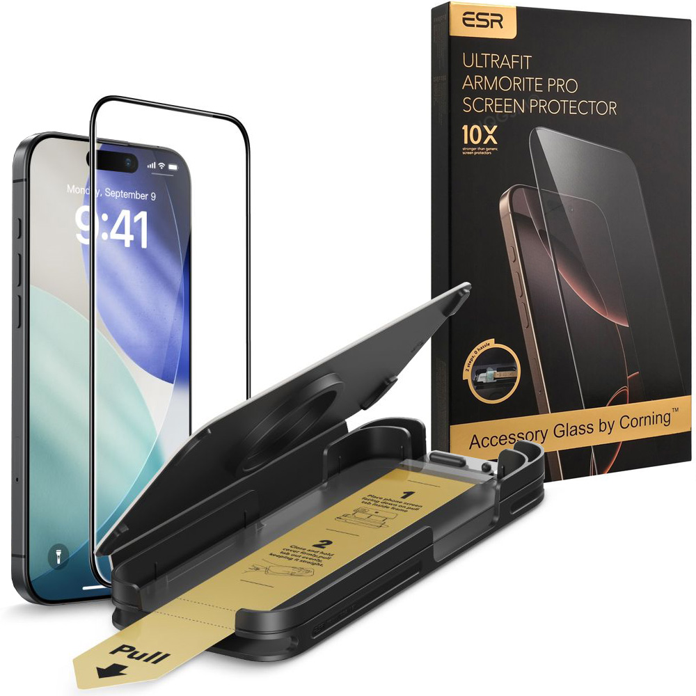 ESR Armorite PRO | Szkło Hartowane Antyrefleksyjne z aplikatorem do Apple iPhone 17 |